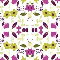 hand drawn floral pattern vector illustration