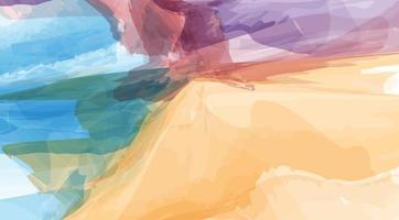 free abstract Watercolor Background with smooth color vector