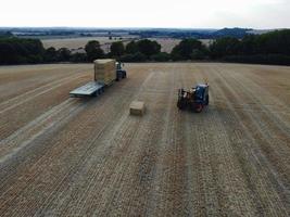 Agricultural Farms and Working Machines at Dunstable Downs England photo