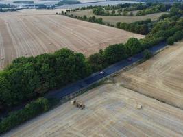 Agricultural Farms and Working Machines at Dunstable Downs England photo