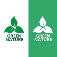 premium quality green leaf plant logo vector symbol