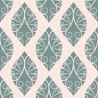 Abstract ethnic floral vintage color drawing shape seamless pattern with texture background. Use for fabric, textile, interior decoration elements, upholstery, wrapping. vector
