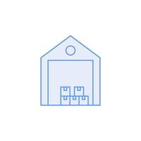 warehouse icon vector for website symbol icon presentation