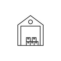 warehouse icon vector for website symbol icon presentation