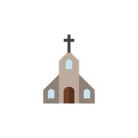 vector de icono de iglesia para presentación de icono de símbolo de sitio web