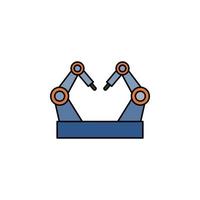 robotic porcess automation vector for website symbol icon presentation