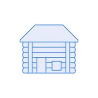 vector de casa de madera para presentación de icono de símbolo de sitio web
