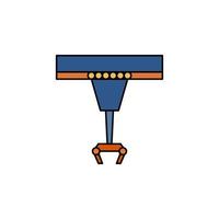 Robot arm vector for website symbol icon presentation