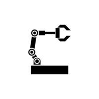 Robot arm vector for website symbol icon presentation