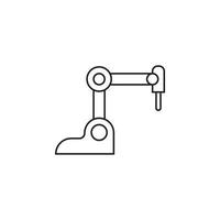 vector de automatización de procesos robóticos para la presentación del icono del símbolo del sitio web