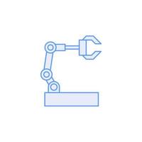 Robot arm vector for website symbol icon presentation