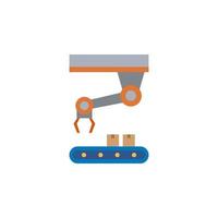 Robot arm vector for website symbol icon presentation