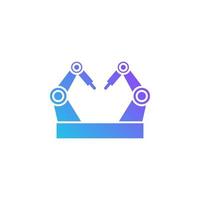 robotic porcess automation vector for website symbol icon presentation