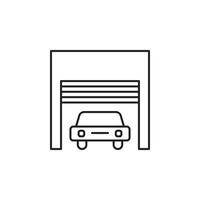 garage icon vector for website symbol icon presentation