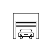 garage icon vector for website symbol icon presentation