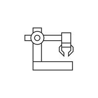 Robot arm vector for website symbol icon presentation