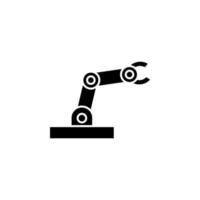 Robot arm vector for website symbol icon presentation