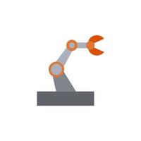 Robot arm vector for website symbol icon presentation