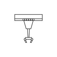 Robot arm vector for website symbol icon presentation