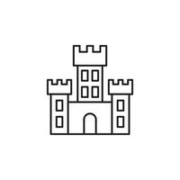 vector de icono de castillo para presentación de icono de símbolo de sitio web