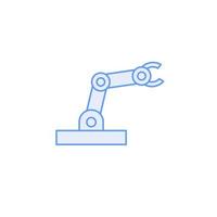 Robot arm vector for website symbol icon presentation