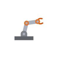 Robot arm vector for website symbol icon presentation