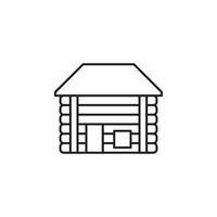 wood house vector for website symbol icon presentation