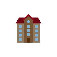 vector de edificio escolar para presentación de icono de símbolo de sitio web