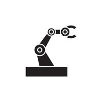 Robot arm vector for website symbol icon presentation