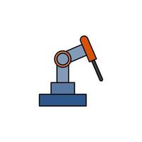 robotic porcess automation vector for website symbol icon presentation