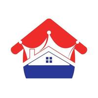 Home king vector logo design.