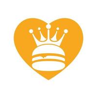 Burger king vector logo design.