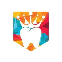 Dental king vector logo design.