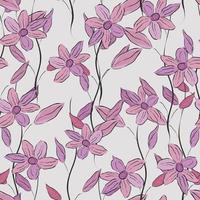 Seamless pattern with flowers for textile print, greeting cards, advertising. vector
