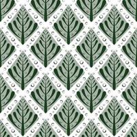 Seamless pattern with printable trees. vector