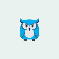 Owl illustration logo vector