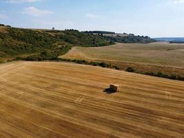 Agricultural Farms and Working Machines at Dunstable Downs England photo