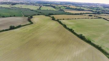 Aerial footage and high angle view of British Countryside, drone's footage photo