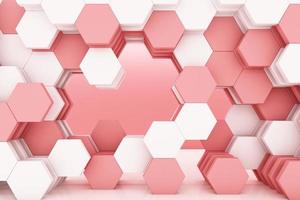 honeycomb color studio set scene 3d render abstract minimal background photo