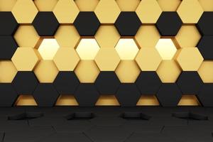 honeycomb color studio set scene 3d render abstract minimal background photo