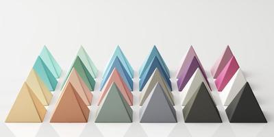 Set of colorful red,purple,pink,grey realistic geometric shape with fabric texture on white background. 3d rendering photo
