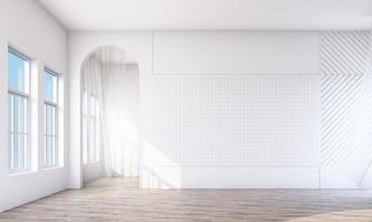 geometric shape memphis style minimal style on pastel color 3d rendering photo