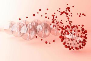 Stay home Keep calm Slogan House in a glass bullet protecting Danger outside the shell virus outside Combating coronavirus Fighting the spread of 2019 nCoV 3d rendering photo