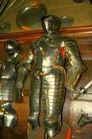 European knight Medieval Suit Of Armour Armor With Helmet made of iron photo