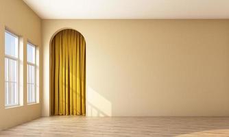 geometric shape memphis style minimal style on pastel color 3d rendering photo