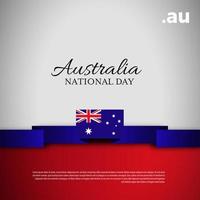 día nacional de australia. banner, tarjeta de felicitación, diseño de volante. diseño de plantilla de cartel vector