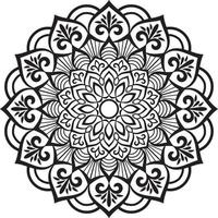 arte de línea de diseño de mandala decorativo, arte tradicional de diwali rangoli para presentación de powerpoint. vector