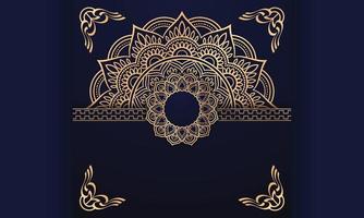 Luxury mandala background Design presentation Template vector