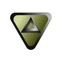 modern triangle logo vector