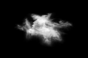 Textured Smoke,Abstract black,isolated on black background photo